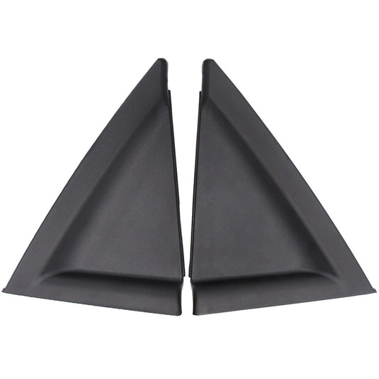 2 Rear Door Outside Delta Moldings for 2004-2009 for Kia Spectra Left  Right Black
