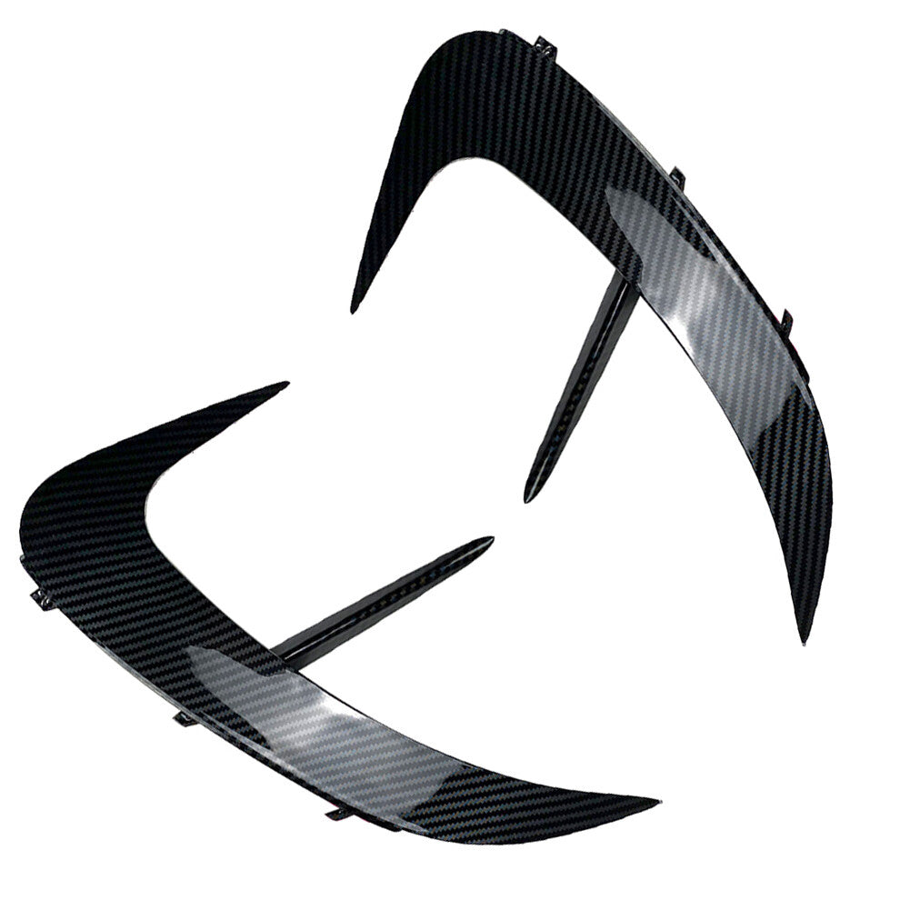 Rear Bumper Vents Splitter Spoiler Canard Carbon for Mercedes Benz C-Class W206 Q