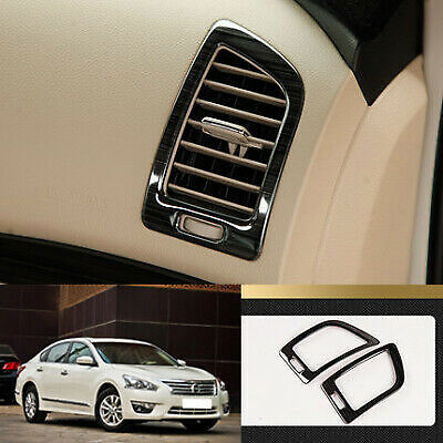 for Nissan Teana Altima 2013-2018 Black titanium console air outlet vent Frame 2