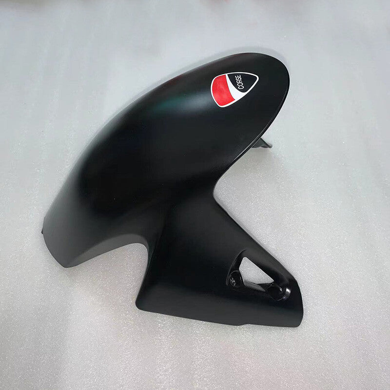 for Ducati V4 V4S V2 2018 - 2023, black front tire fenders and fender fairings.