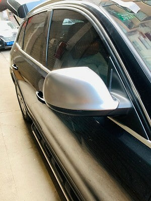Pair Matt Chrome Side Mirror Cover Caps W/O Side Lane Assis for Audi Q5 Q7 09-15