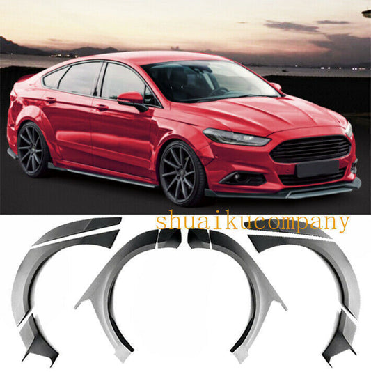 Primer Car Wide body Fender Flare Kit Wheel Arch Cover for Ford Fusion 2014-2018