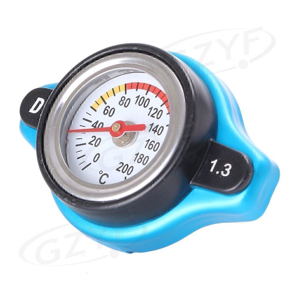 1.3 Bar Radiator Cover Cap w/Thermometer Water Temperature Meter fit for Hyundai for Kia Q