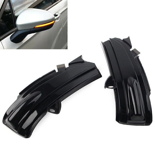 2x Dynamic LED Smoke Turn Signal Light Mirror Indicator for Ford Mondeo 14-2018