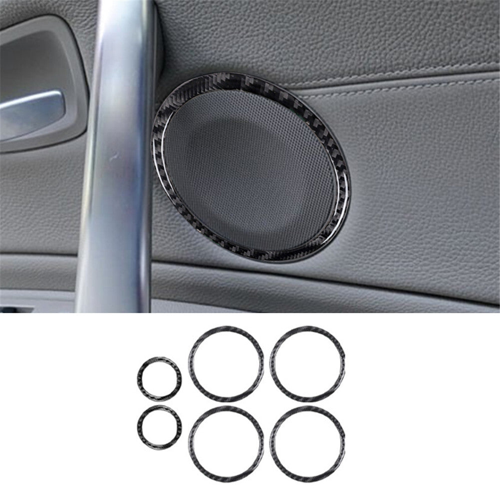 7Pcs Carbon Fiber Interior Door Control Cover Trim for Subaru Forester 2009-2013 v