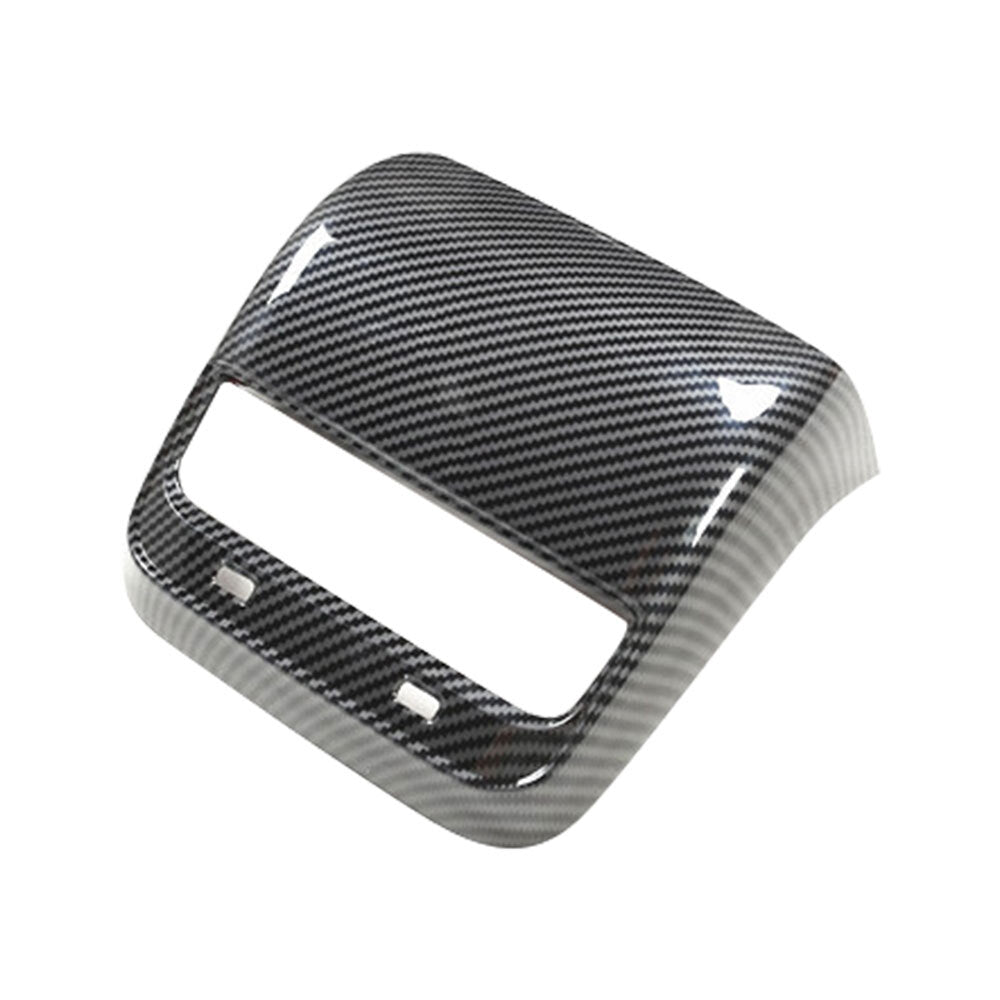 Suitable for Model 17-23 3Y Gloss Carbon Fiber ABS Rear Vent Socket Cover Decoration n