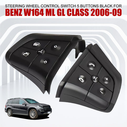 for Benz W164 ML GL CLass 2006-09 Black Steering Wheel Control Switch 5 Buttons