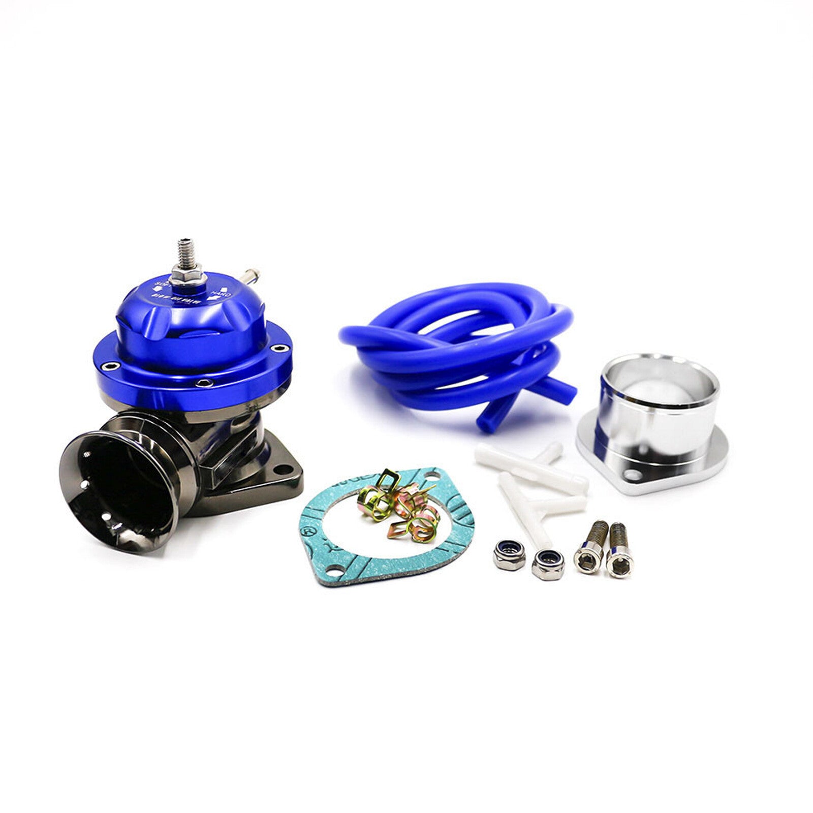 Blue Universal Car Turbo Blow Off Valve Aluminum Alloy Pressure Relief Valve