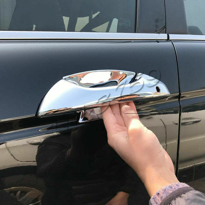 12P for Honda Accord 2008-12 Chrome Door HandleBowl Cover Trim W/ for Smart Key Hole