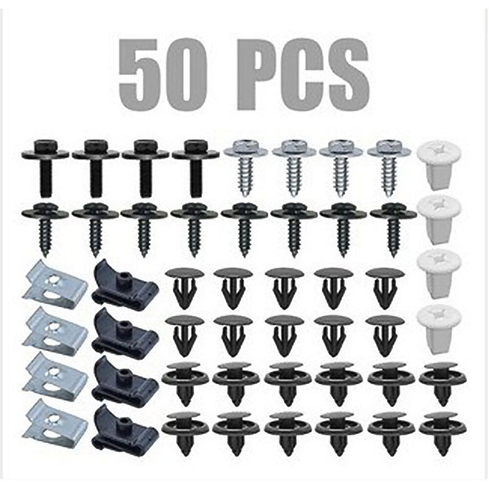 50Pcs for Toyota for Lexus Under Engine Cover Clips Underbody Mudguard Shield Screws