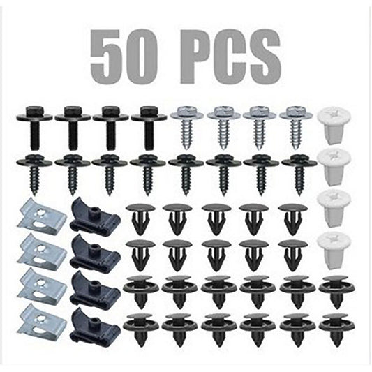 50Pcs for Toyota for Lexus Under Engine Cover Clips Underbody Mudguard Shield Screws