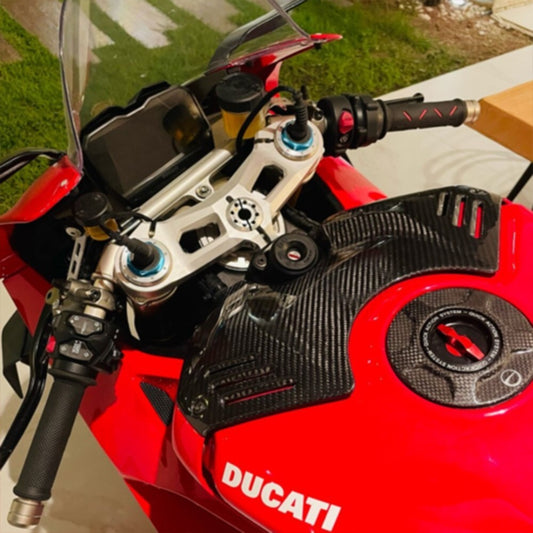 for Ducati Panigale V4, V4S, V4R 2018-2023 Full Carbon Fibre Fuel Tank Cover