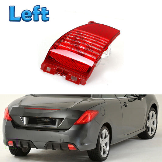 Rear Fog Lamp Brake Light Rear Bumper Assembly LH for Peugeot 308CC C3 2008-2014