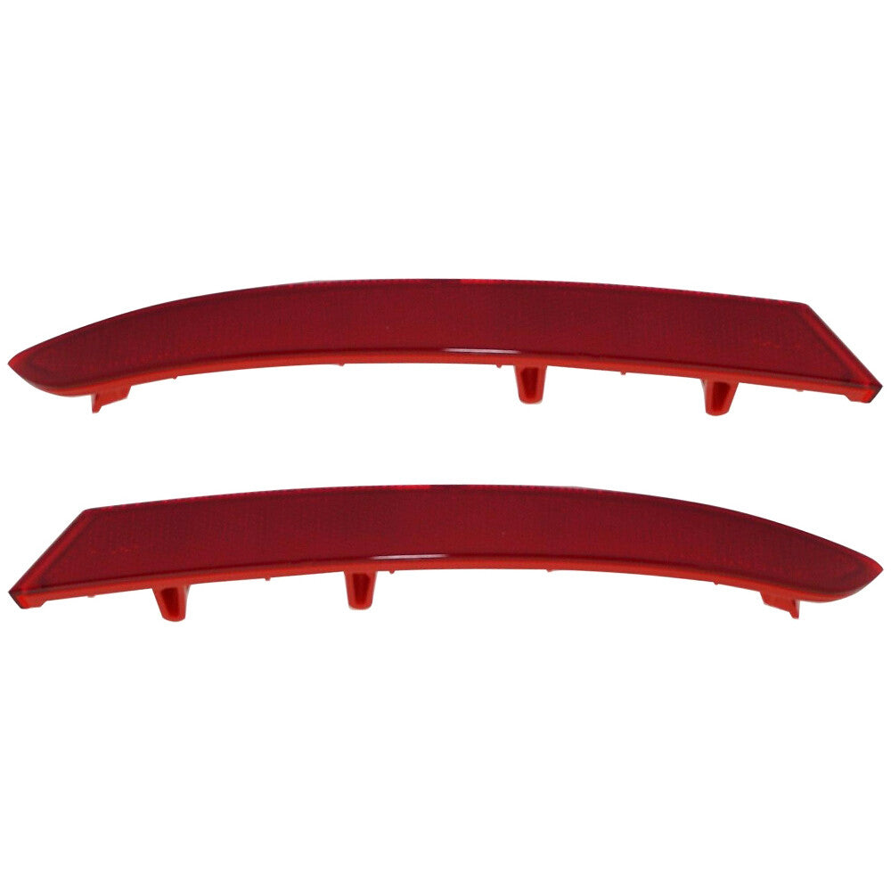 Pair Rear Bumper Reflectors for 2018-2021 for BMW X3 63147419927 63147419928 Red Q