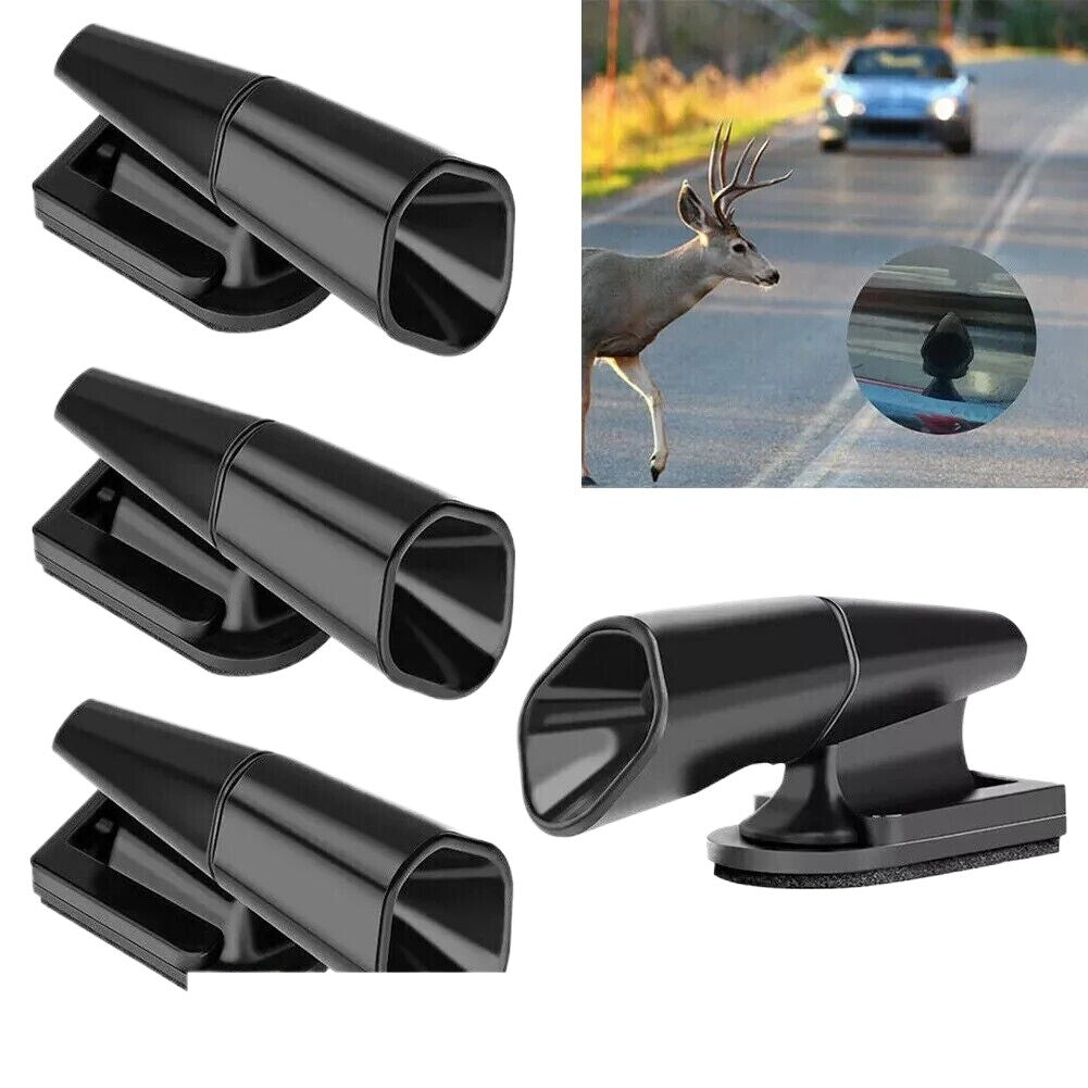 4X Ultrasonic Car Deer Whistle Animal Repeller Auto Safety Fits All Vehicles Q