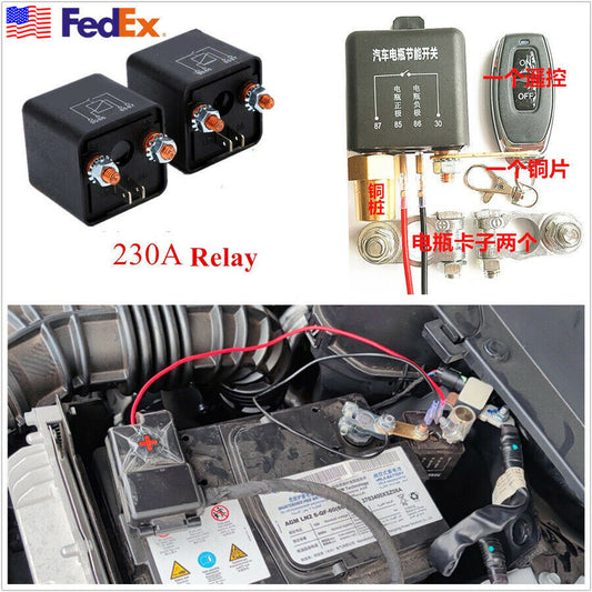 Upgrade Positive And Negative Universal Car Battery Disconnect Isolator Switch Q