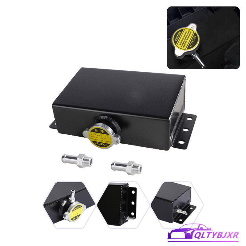 Coolant Radiator Car Overflow Recovery Tank Water Tank Bottle for 240 SX WRX Blk