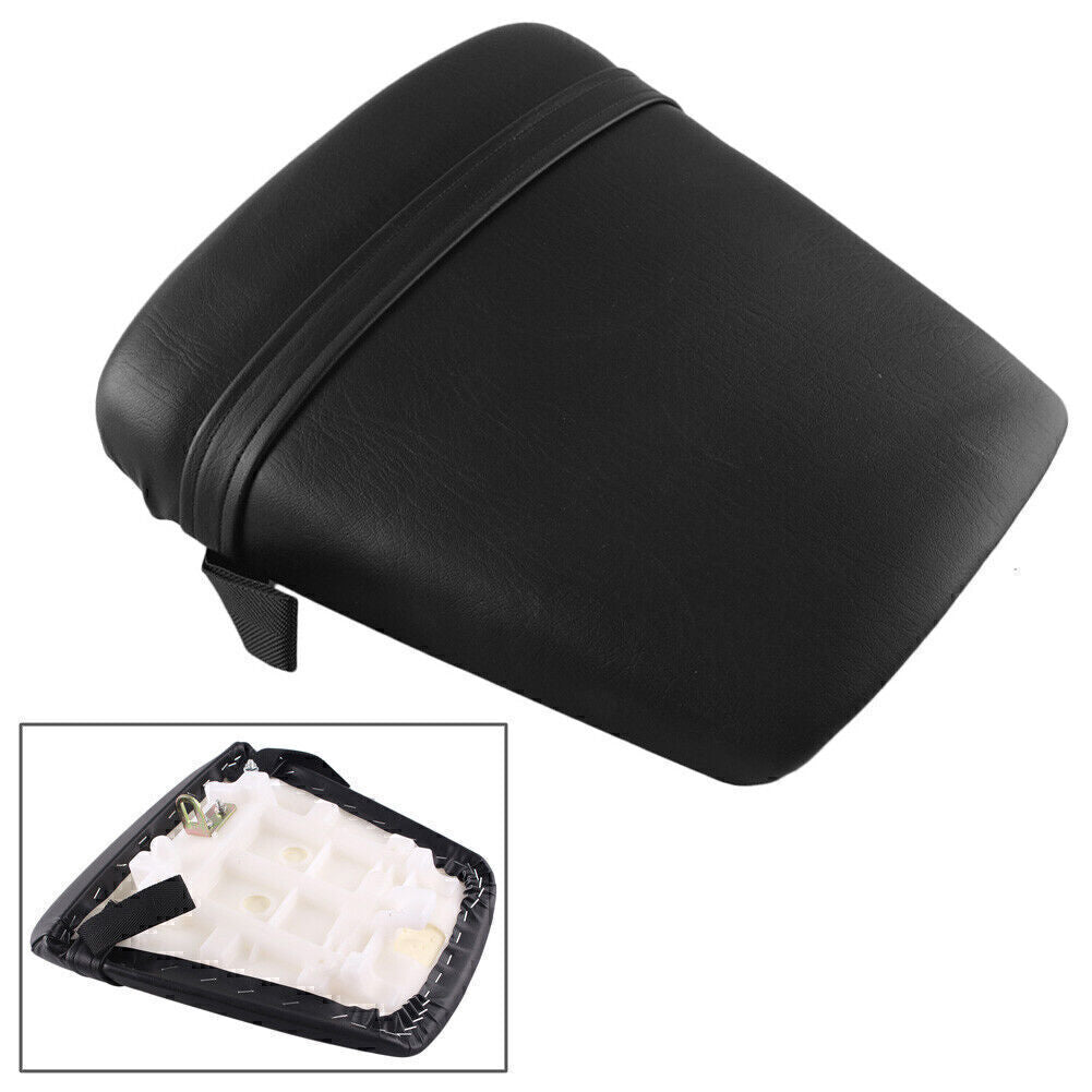 Rear Passenger for Seat Cushion Pillion Pad Black for Yamaha YZF R6 1998-2002 Q