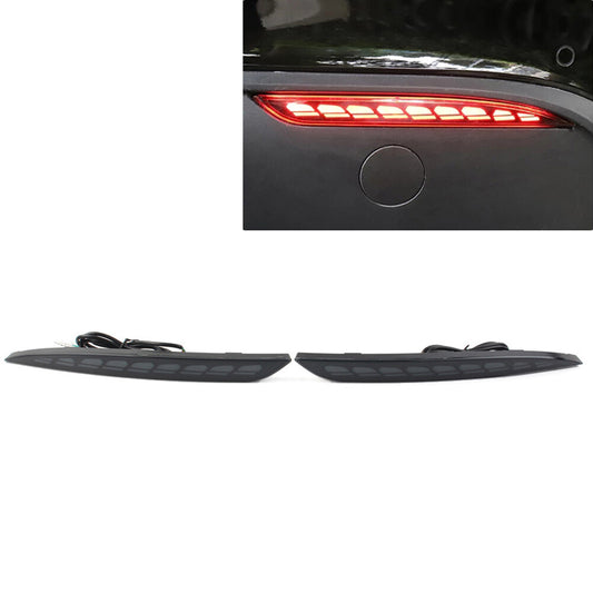 Rear Fog Lamp Brake Light Dynamic Dragon Scales Style Fit for Tesla for Model Y 20-22