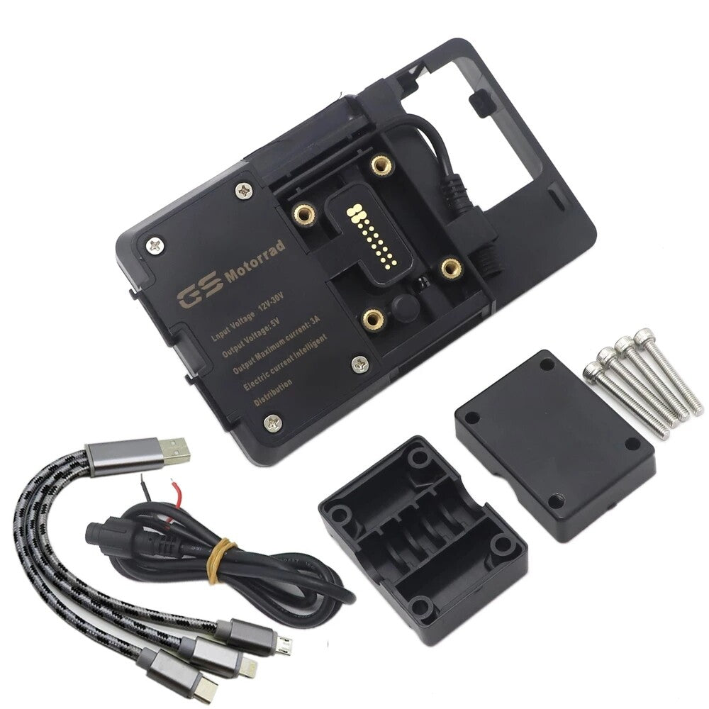for BMW R1250GS R1200GS LC ADV Phone GPS Navigation Bracket Mount USB Charger