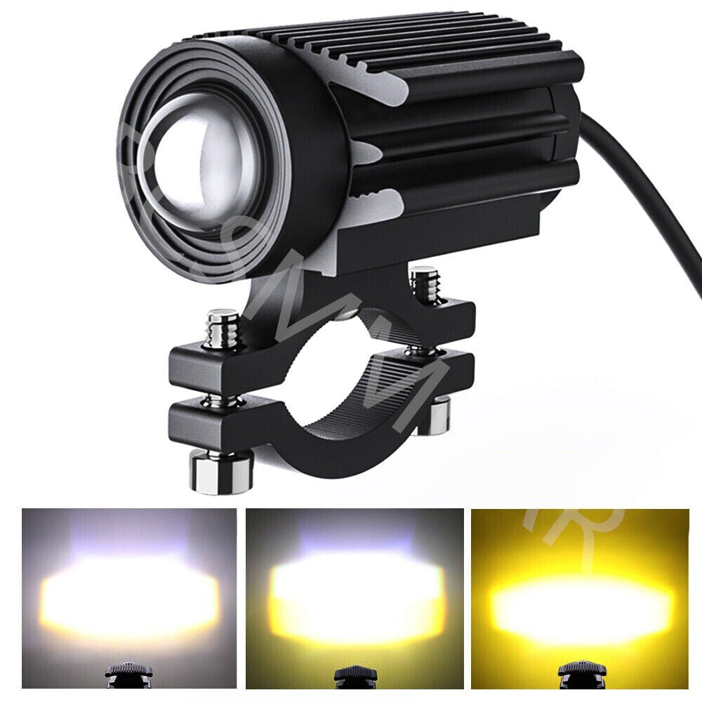 1x Motorcycle LED Spotlight Headlight Fog Working Lamp Light Waterproof Aluminum n