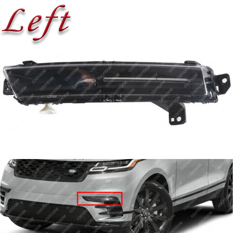 The black fog light on the left front bumper is suitable for 2018-2020 for Range Rover Velar.