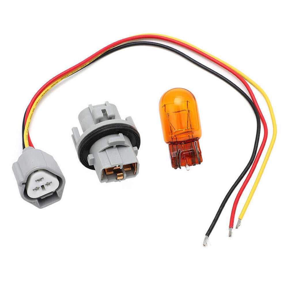 1. Wiring harness kit for headlight turn signal bulb sockets on 4Runner and for Lexus vehicles. n