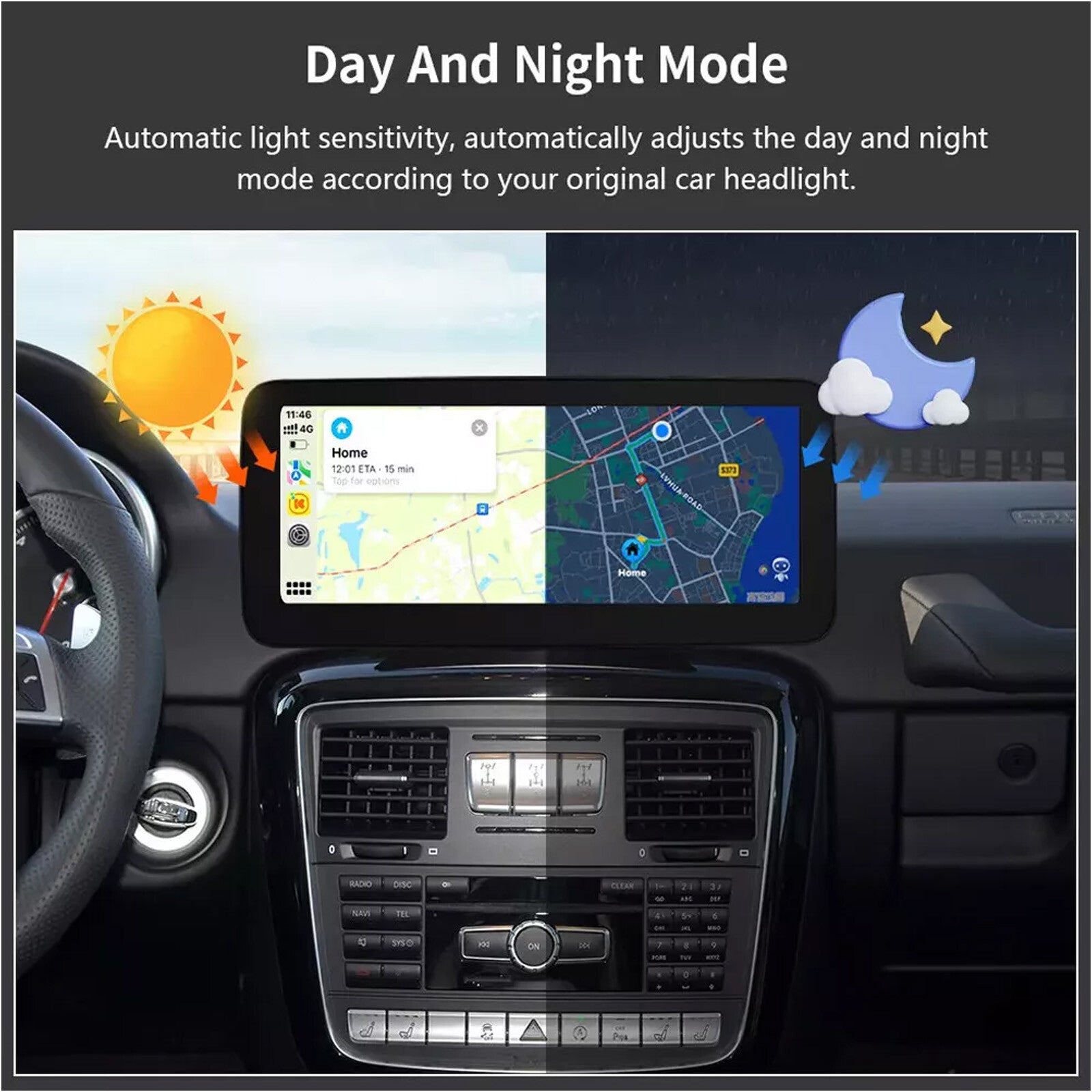 12.3 Wireless Android Auto Touch Screen for Benz G Class W463 NTG4.5/5 CarPlay