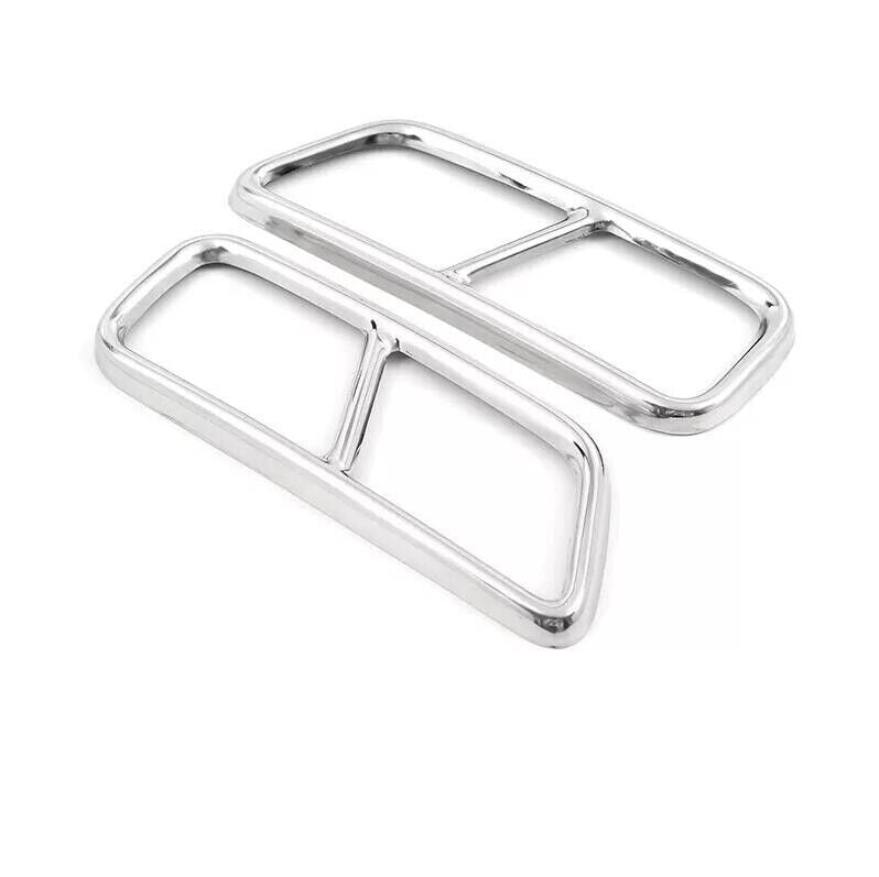 FOR 2019-2023 for Cadillac XT4 Stainless Steel Rear Cylinder Exhaust Pipe Cover 2PCS