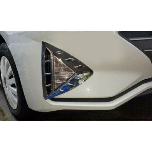 for Hyundai for Elantra 2019-2020 Chrome Front Fog Light Lamp Frame Cover Trims 2Pcs