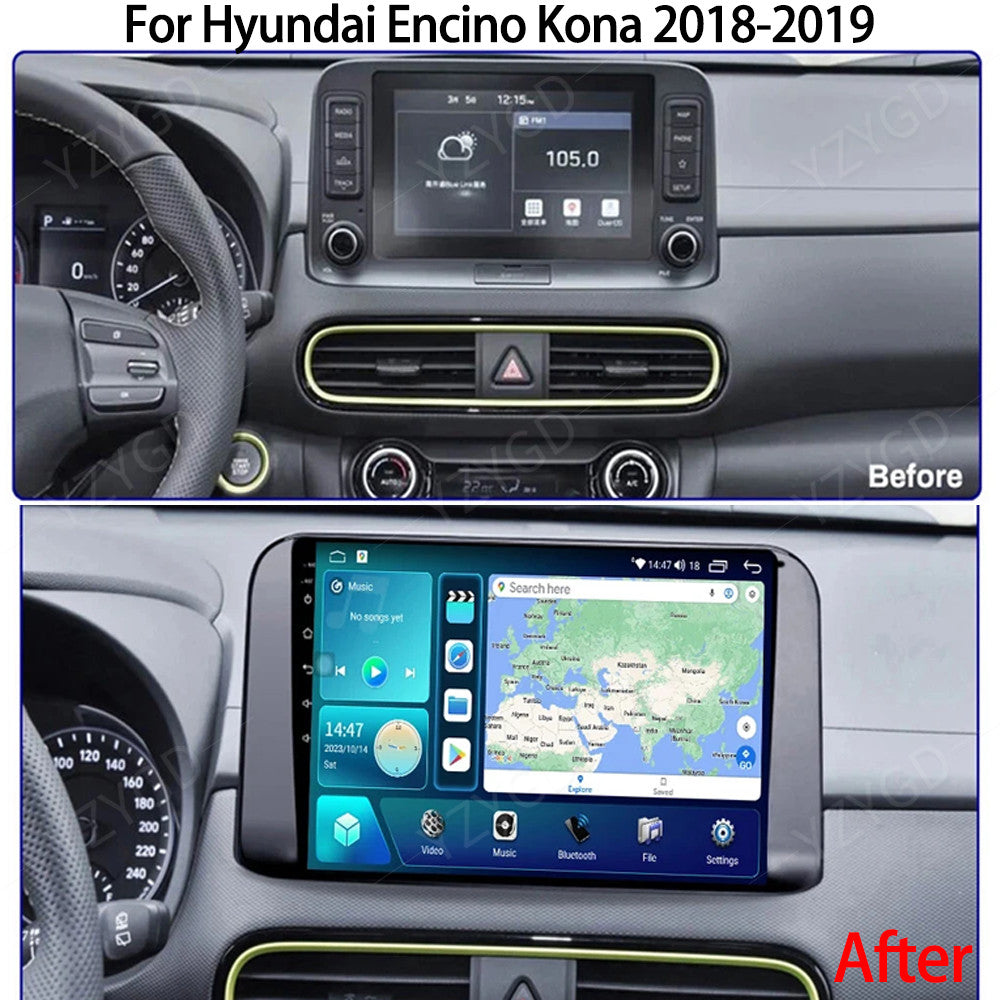 for Hyundai Encino Kona 2018-2019 Multimedia CarPlay Car Stereo Radio GPS Screen