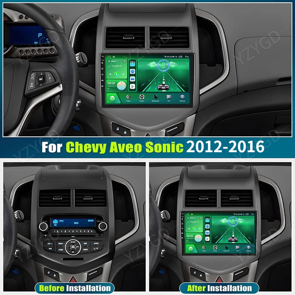for Chevrolet Sonic Aveo 2012-2016 Apple Carplay Car Stereo Radio Screen GPS DSP