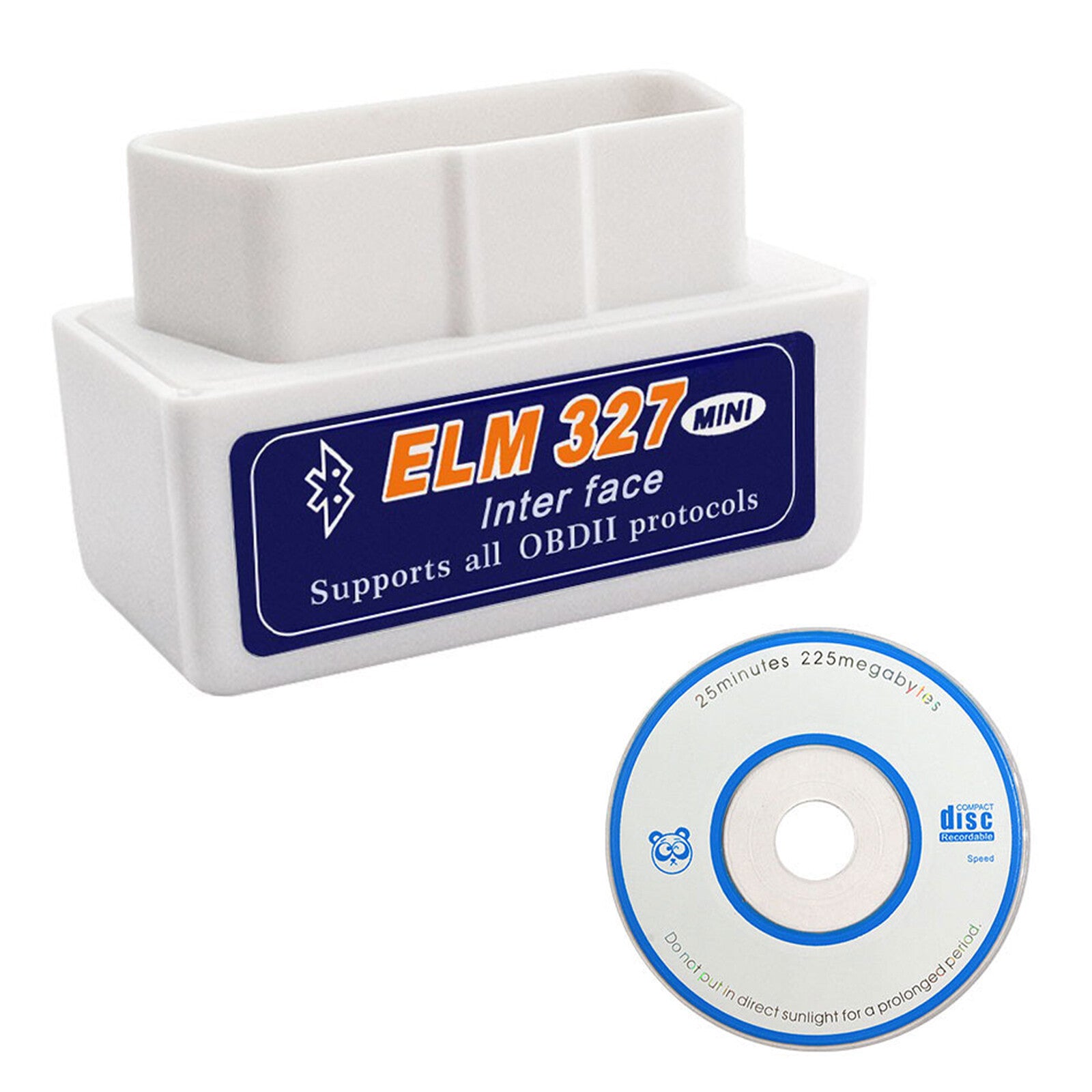Car Auto Engine RPM OBD2 for Mini Diagnostic Interface Scanner Detector With CD