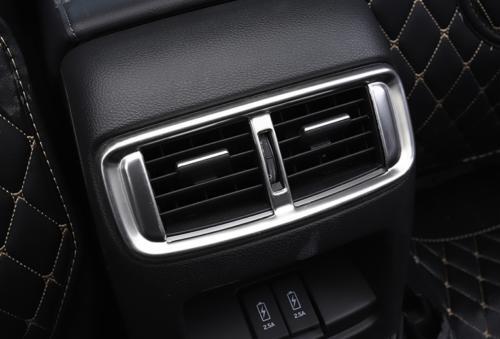 for Honda CRV CR-V 2017-2022 Silver Steel Back Row Air Outlet Vent Cover Trim 1