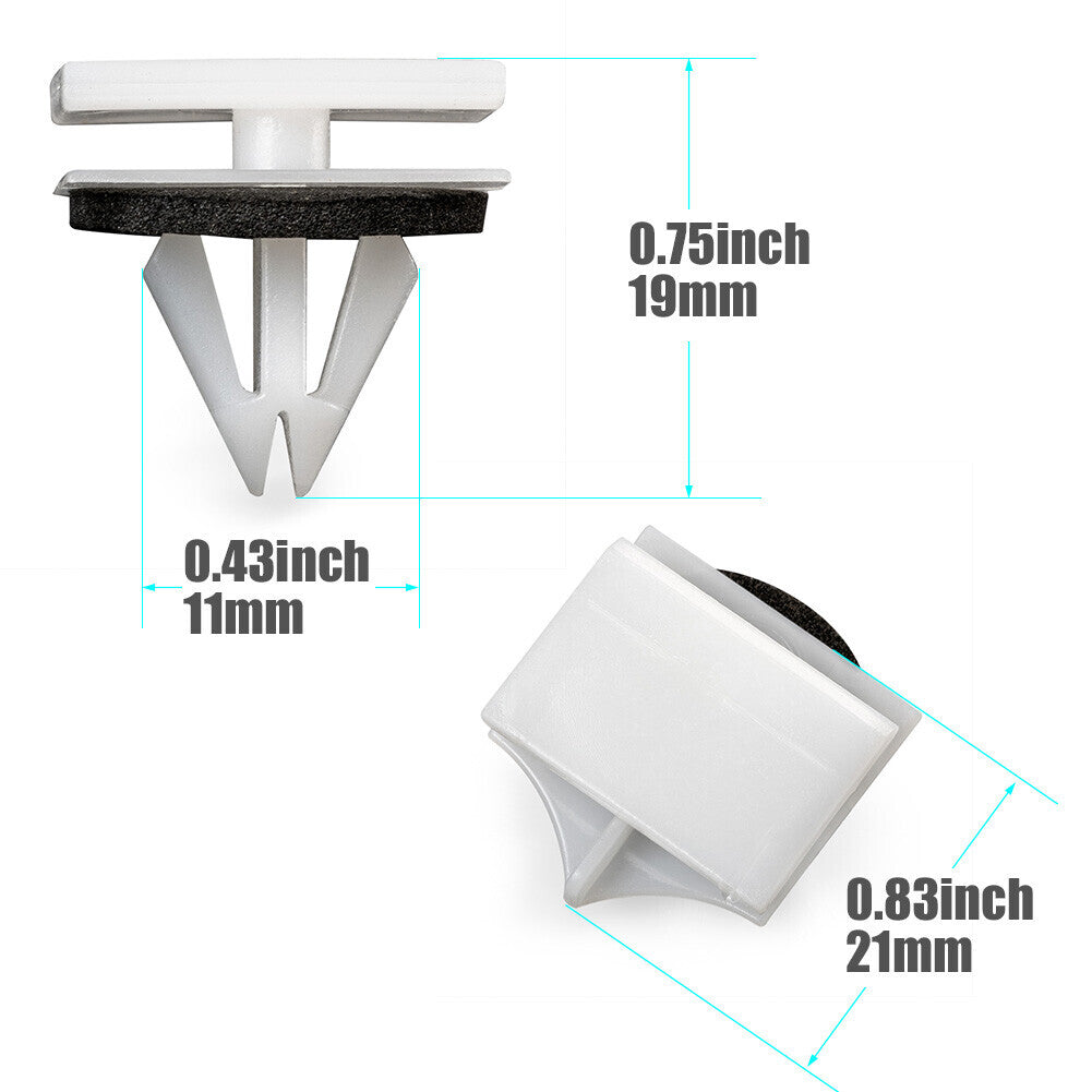 40pcs Exterior-Rocker Panel Molding Retainer W/ Sealer  for ford  FUSION W716503