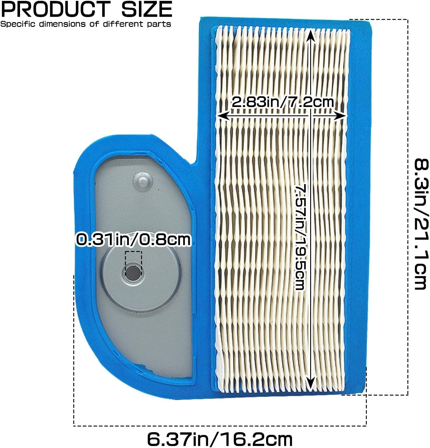 Air Filter for M137556 LT180 LT190 LX277 LX280 LX288 Cub Cadet