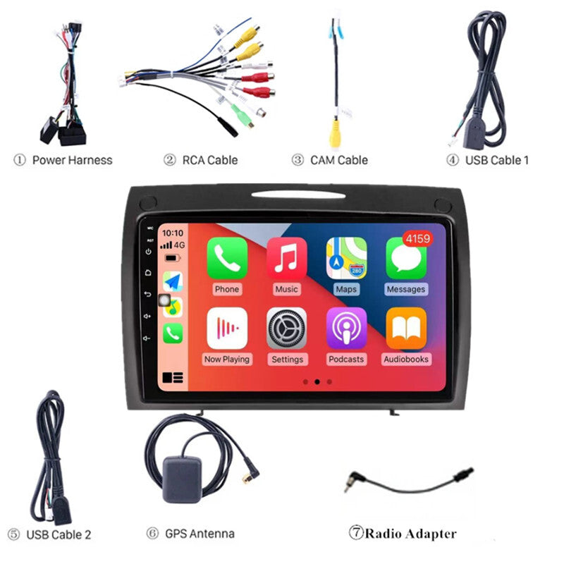 9 Car Android Radio GPS Navi for Mercedes-Benz SLK-Class SLK R171 04-11 Carplay