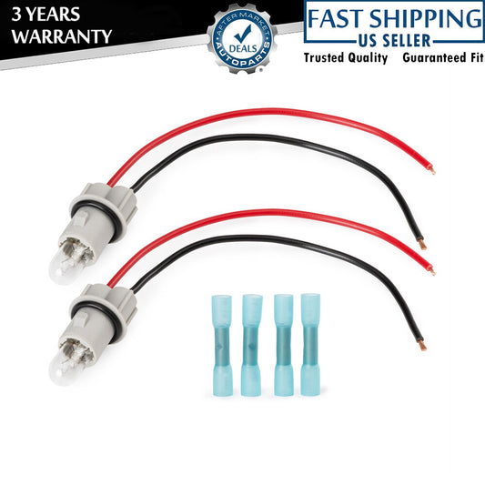 2X Side Marker Lamp Light Bulb Socket Wire Harness for Mercedes CL-CLass W215