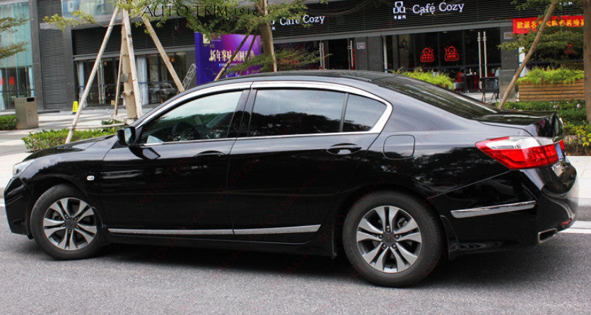 for Honda Accord 2014-2017 silver Window Visors Sun Rain Guard Vent Deflectors