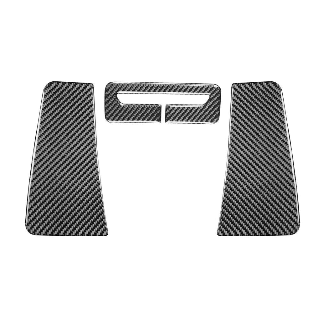 3x Safety Belt Trim Cover Decor Carbon Fiber for Dodge for Challenger 2015-2020 New n