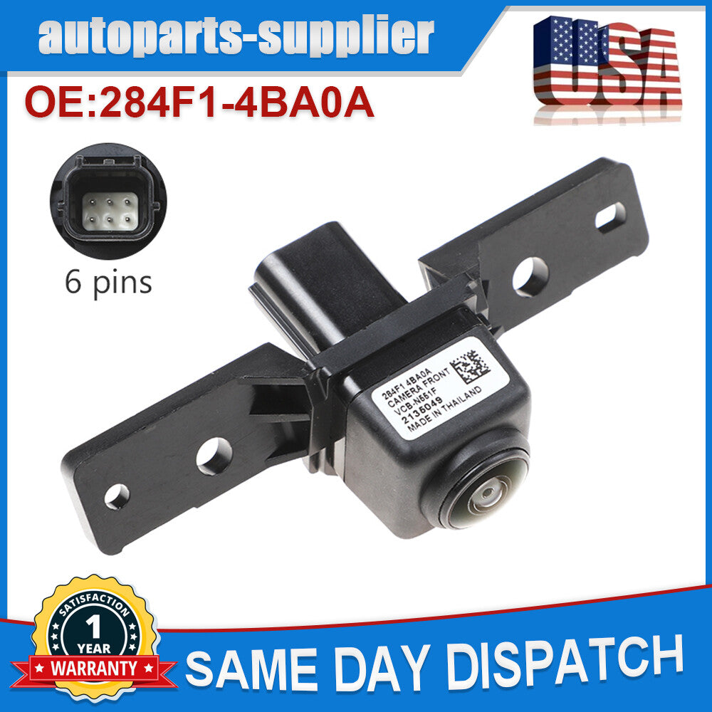 The forward-facing grille camera is compatible with for Nissan Rogue Murano 284F1-4BA0A 284F1-4BA1A