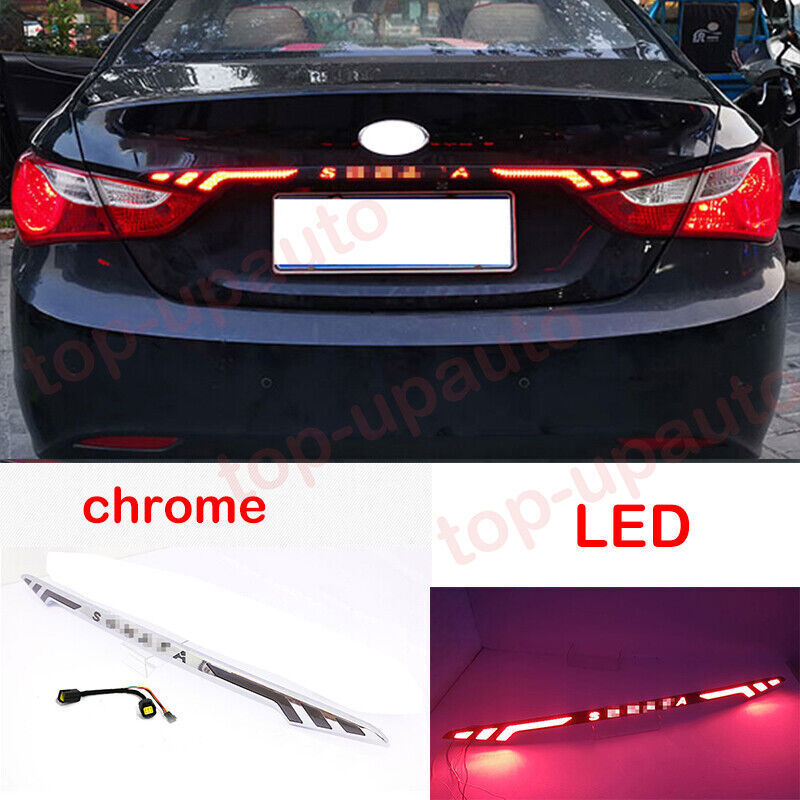 12-14 for Hyundai Sonata chrome LED Tailgate Light Brake Turn Signal Light n