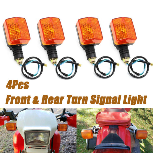 Four front and rear turn signal indicator lights are available for Honda XR250L '91-'96 and XR650L '93-'20- n