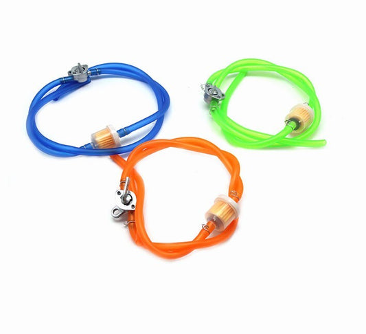 For Motorcycle Racing ATV Gasoline Oil Fuel Filter & Fuel Tube & Oil switch Set Q