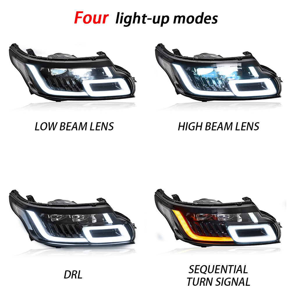 Left Right LED Headlight Assembly for Land Rover for Range Rover Sport 2014-2017