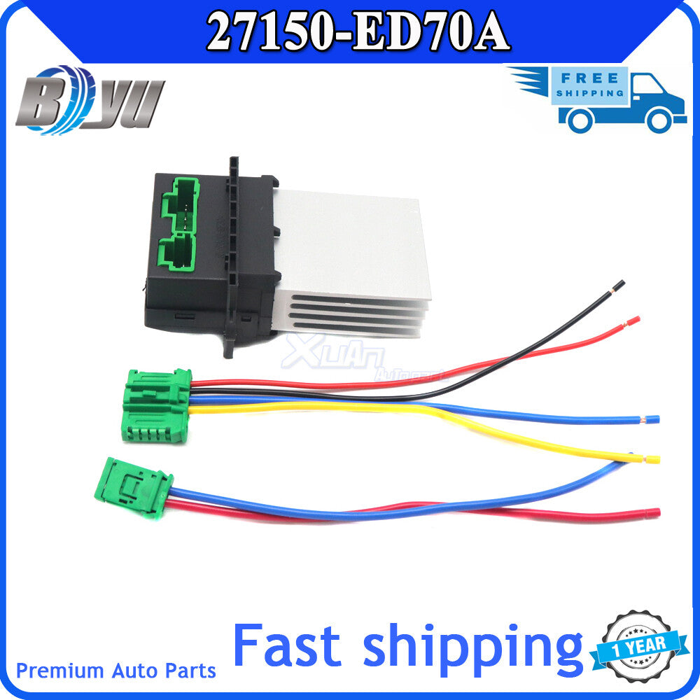 One blower motor heater fan resistor suitable for Tiida for Peugeot 27150-ED70A- v