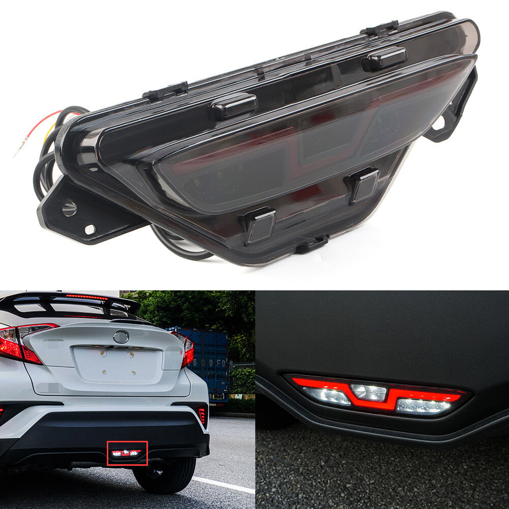for Toyota C-HR CHR 2016-2018 Rear Brake Light Bumper Light LED Bumper Stop Lamp Q