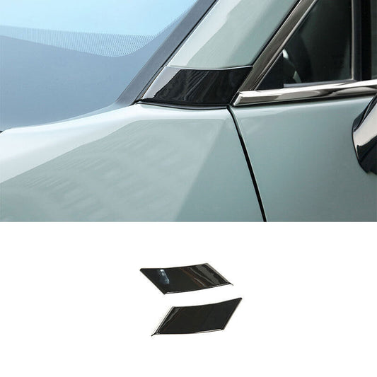 for Toyota RAV4 2019-23 Glossy Black A-Pillar Front Triangle Molding Cover Trim