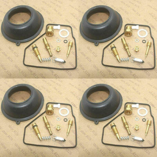 Carburetor repair kit for Honda VF500F Interceptor 1984-1986, 4-piece diaphragm set. n
