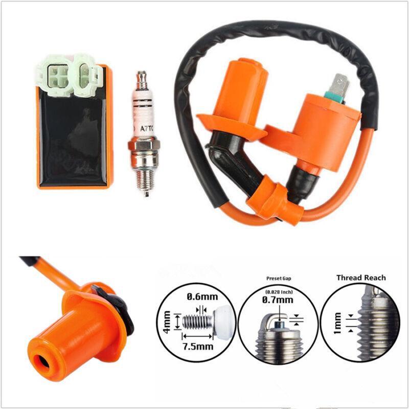 Suitable for Gy6 50cc-150cc racing scooters and all-terrain vehicles, professional ignition coils and spark plugs (CDI). n